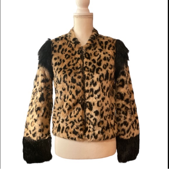 LEITH Leopard faux Fur XS - Picture 3 of 6